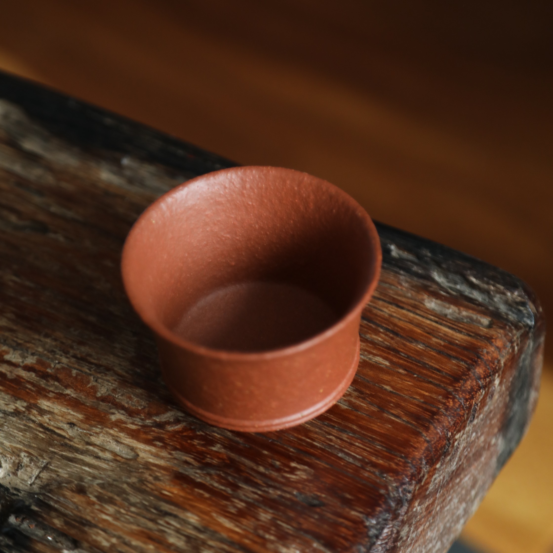 璞素文庭手工石磨粗砂降坡泥紫砂主人杯质感超赞喝茶更好喝