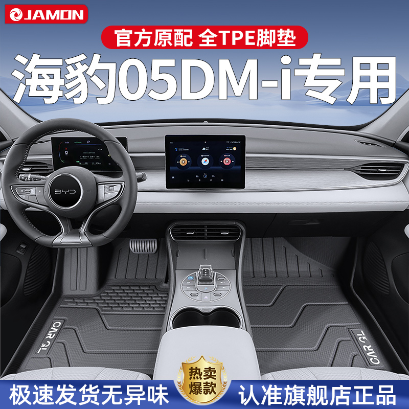 适用2025款比亚迪海豹05DMI专用脚垫TPE全包围内饰用品25地毯dmi