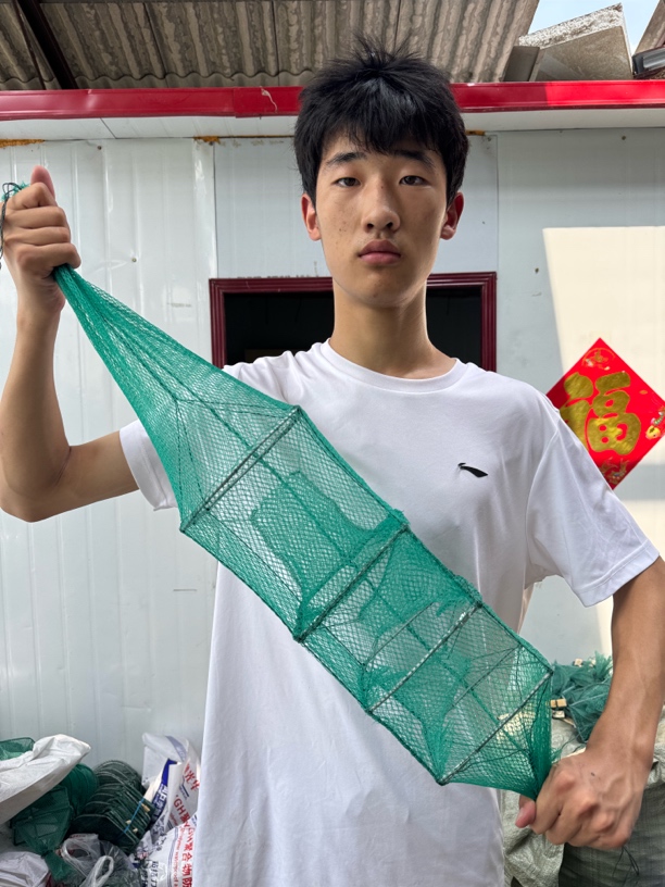 加厚折叠黄鳝泥鳅龙虾专用地笼网户外捕鱼神器小2门稻田网绑好