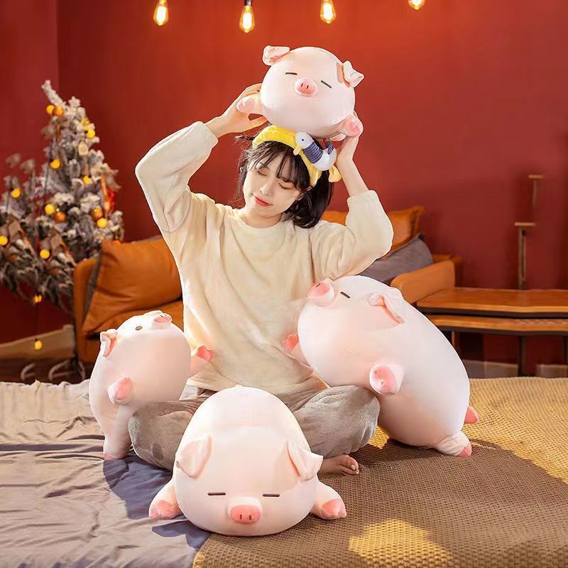 猪公仔可爱毛绒玩具小猪玩偶睡觉抱床上抱枕超软布娃娃礼物送女友