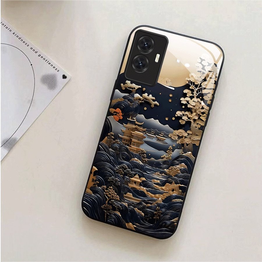 适用于vivoY55[4G](2022)手机壳古韵山水新款vivoY55s新潮