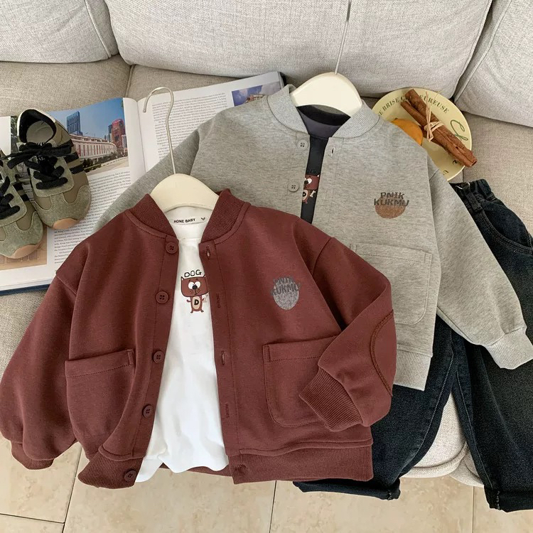 男童春秋季2025年新款时尚潮流休闲风外套韩版百搭潮酷痞帅童装