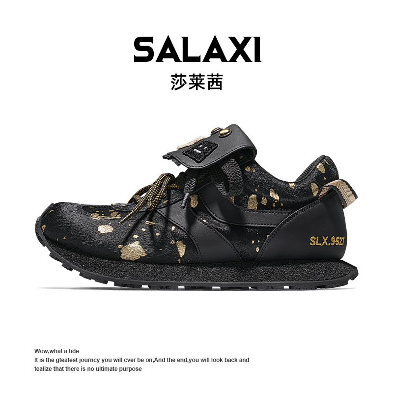 SALAXI/莎莱茜 2025冬季新品休闲德训鞋高级轻便男女运动阿甘鞋