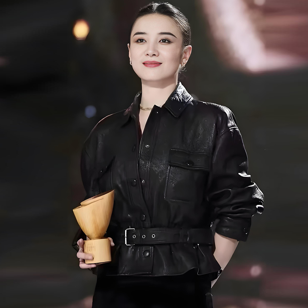 【宋佳同款】】进口泡感皮短款外套女2025新款收腰显瘦SJ6688