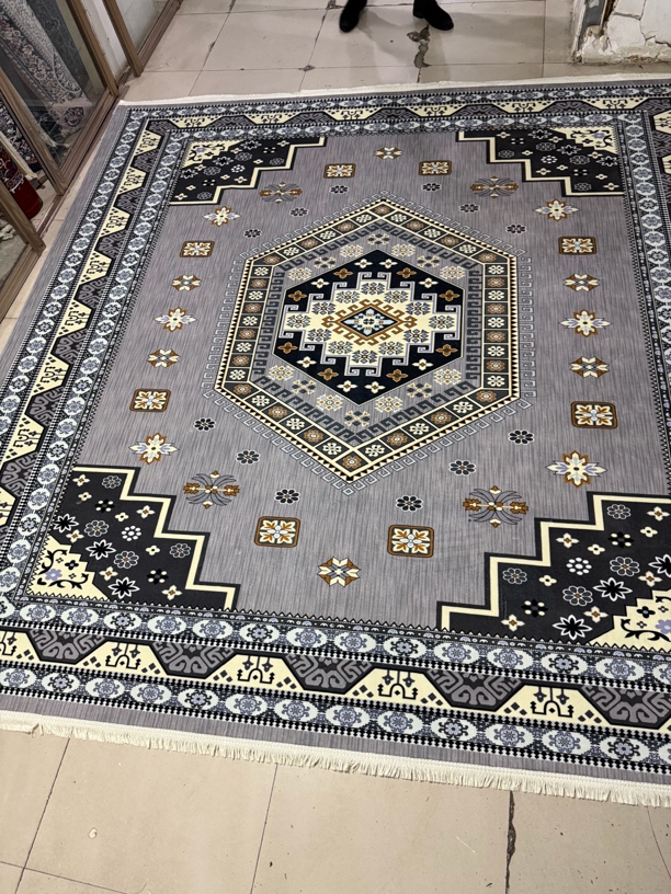 复古欧式家用地毯客厅茶几垫卧室防滑加厚地毯大面积水晶绒