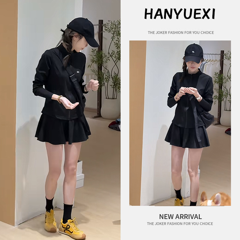 今年流行穿搭一整套2025新款气质百搭显瘦防晒外套高腰短裙两件套