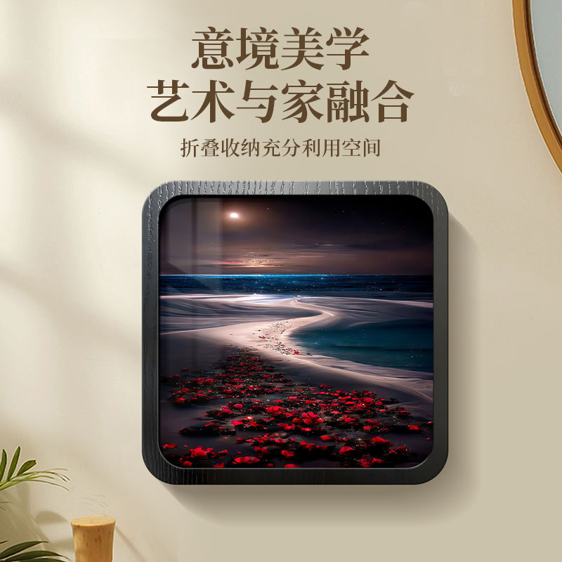 浴室衣物收纳盒卫生间壁画衣物折叠大容量收纳置物防水加厚壁挂式