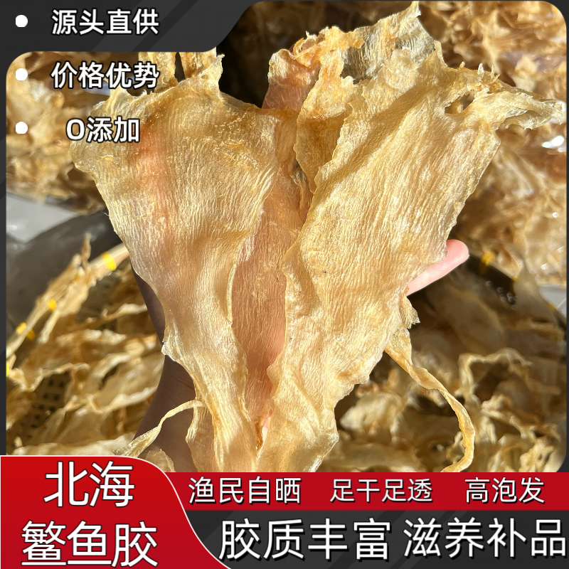 北海鳘鱼片花胶渔民自晒鱼胶养生滋养补品高泡发