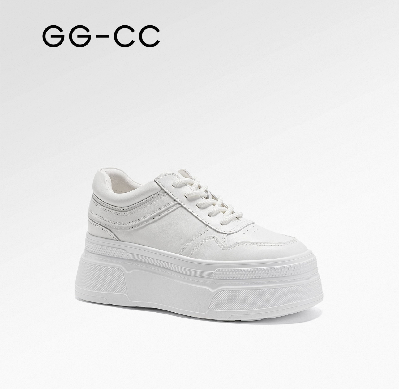 GG-CC【极简澳白】2025年秋季新款时尚厚底增高板鞋女小白鞋休闲鞋