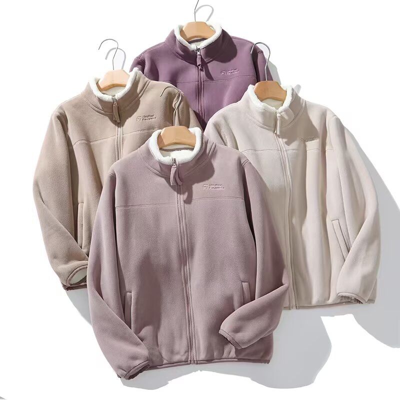 100-200斤大码女装冬季款宽松加绒加厚保暖减龄百搭立领外套8579