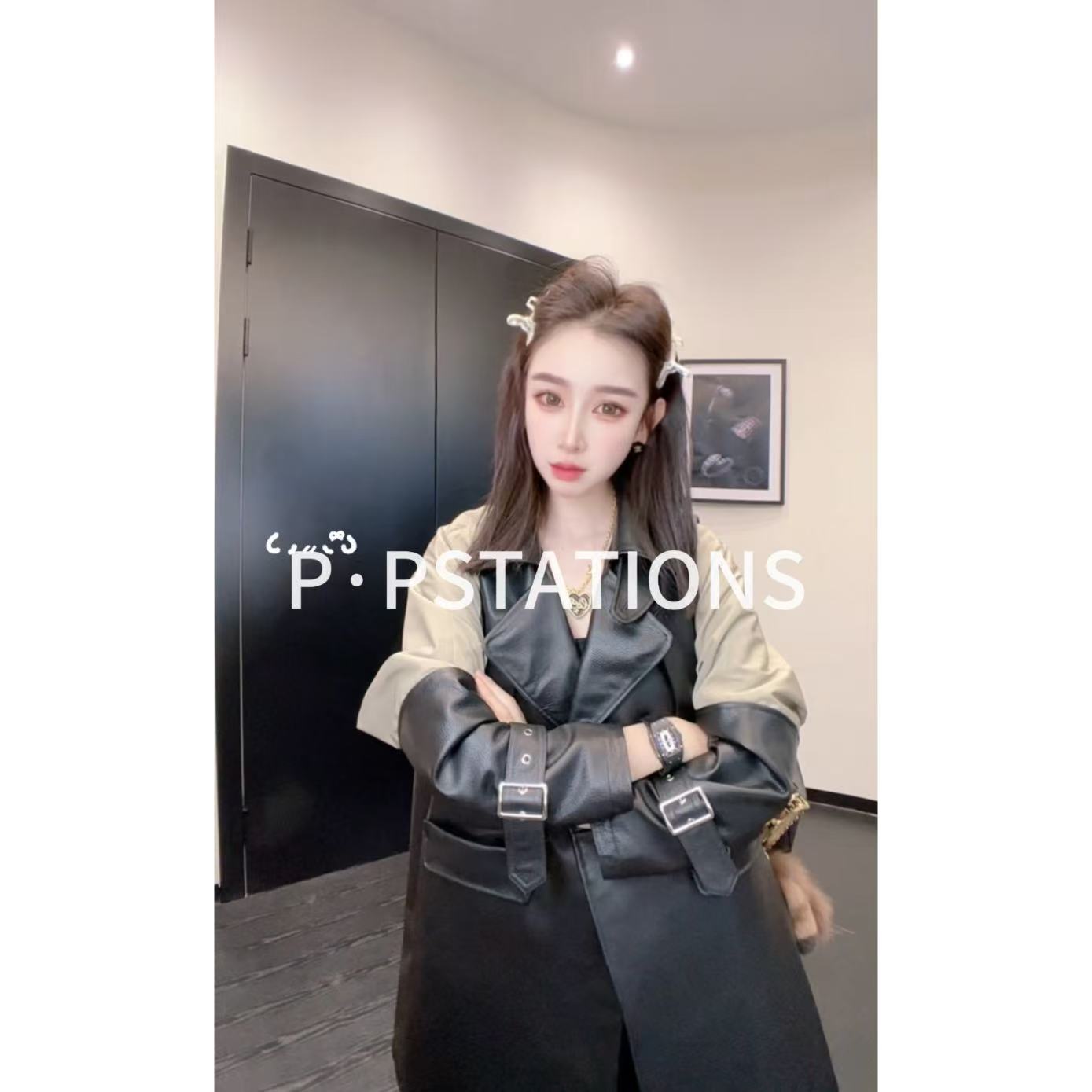 PP 2026 | 怜冬落雪 秋冬暖系风真皮西服领风衣皮衣