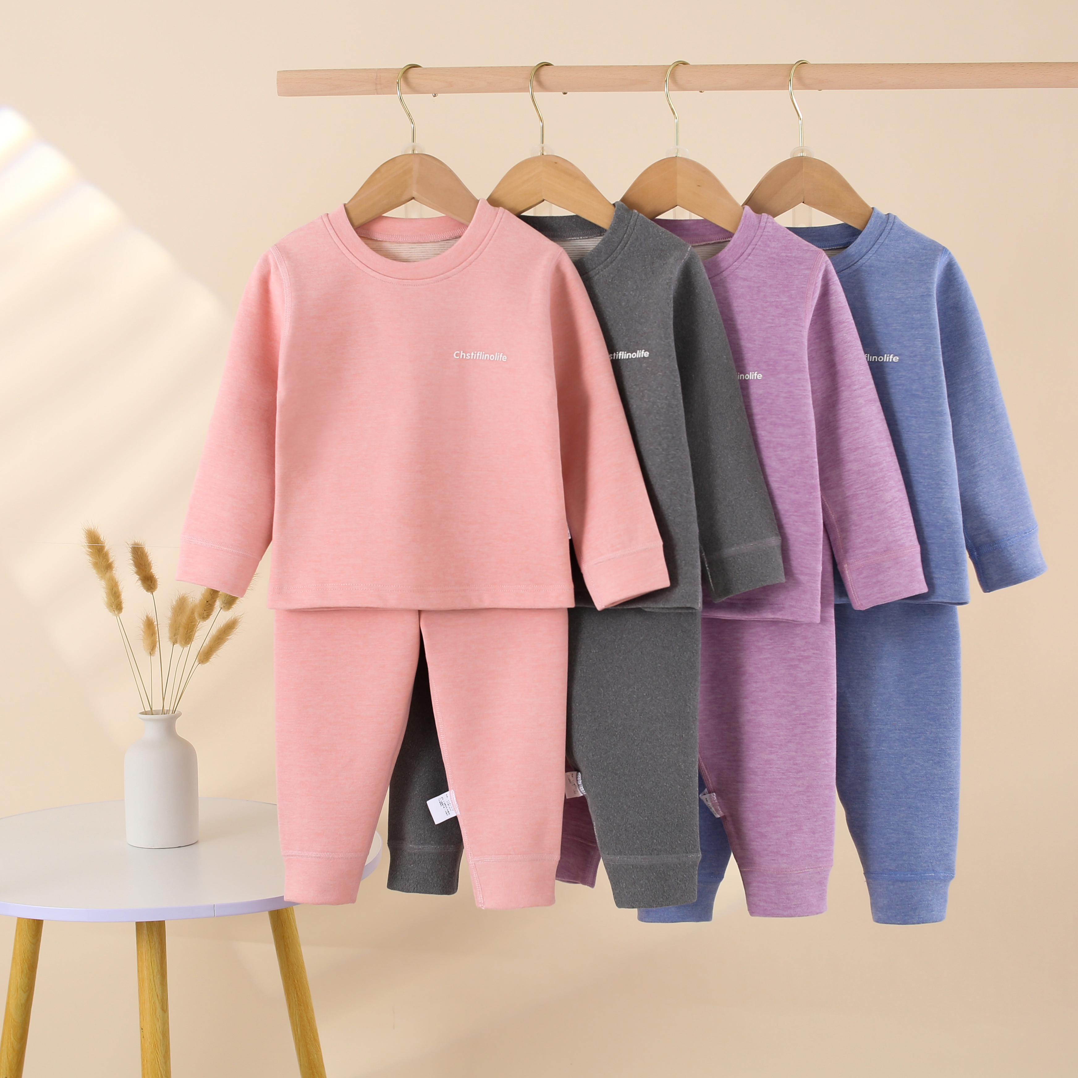 A类儿童羊毛蚕丝无骨保暖秋衣裤男女童学生秋冬打底保暖内衣套装