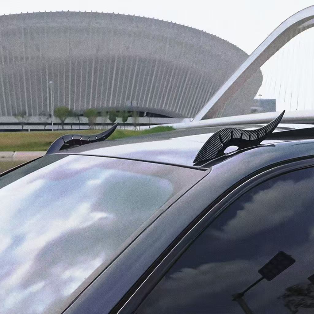 弧光速型绕流鳍新款龙角形车外装饰适用市面多种轿车个性创意配件