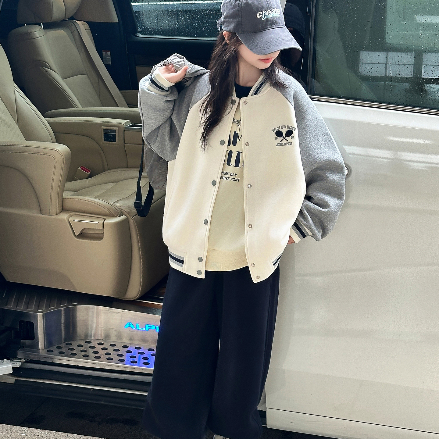 女大童棒球服外套春秋款6-12岁洋气儿童休闲上衣秋装大童宽松韩版