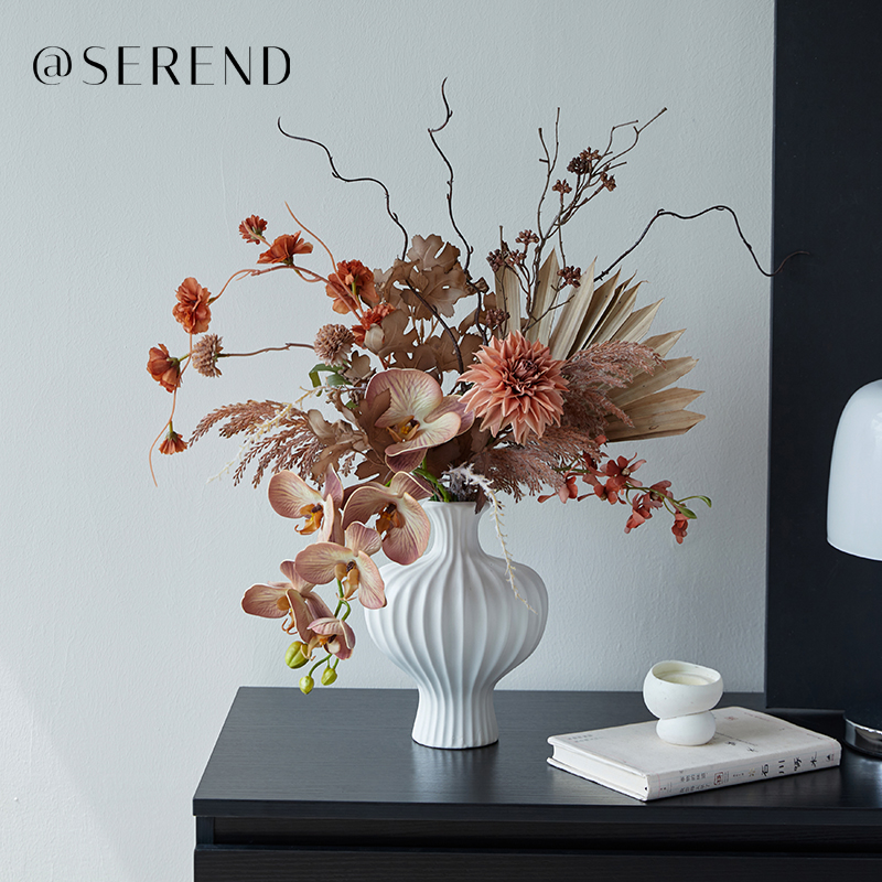 橘子海-现代轻奢风格仿真花束客厅电视柜餐桌装饰摆件手捧花