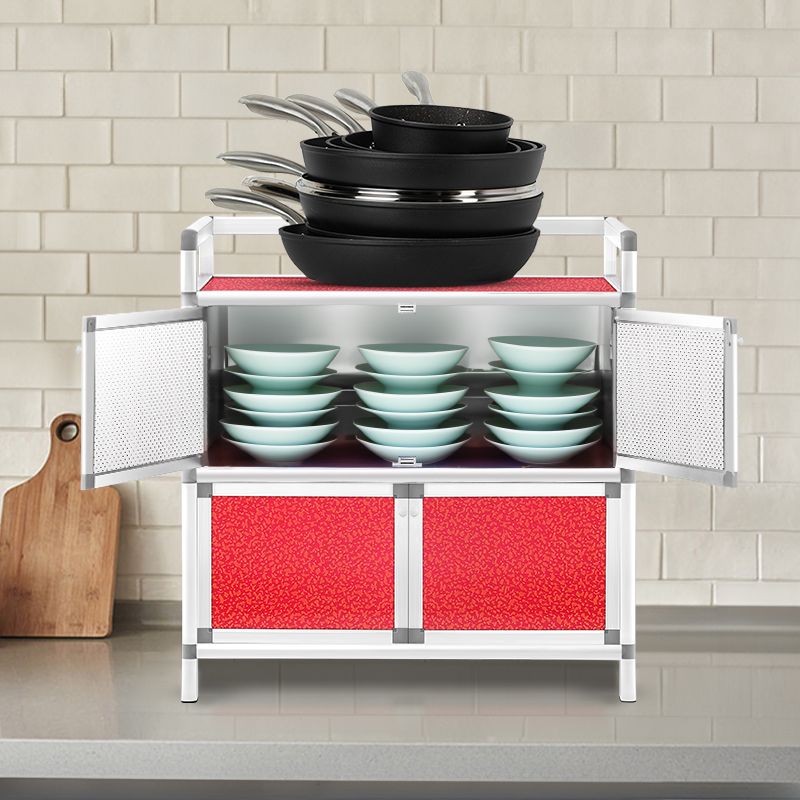 铝合金餐边柜简易储物柜家用厨房柜茶水柜多功能收纳柜橱柜置物柜