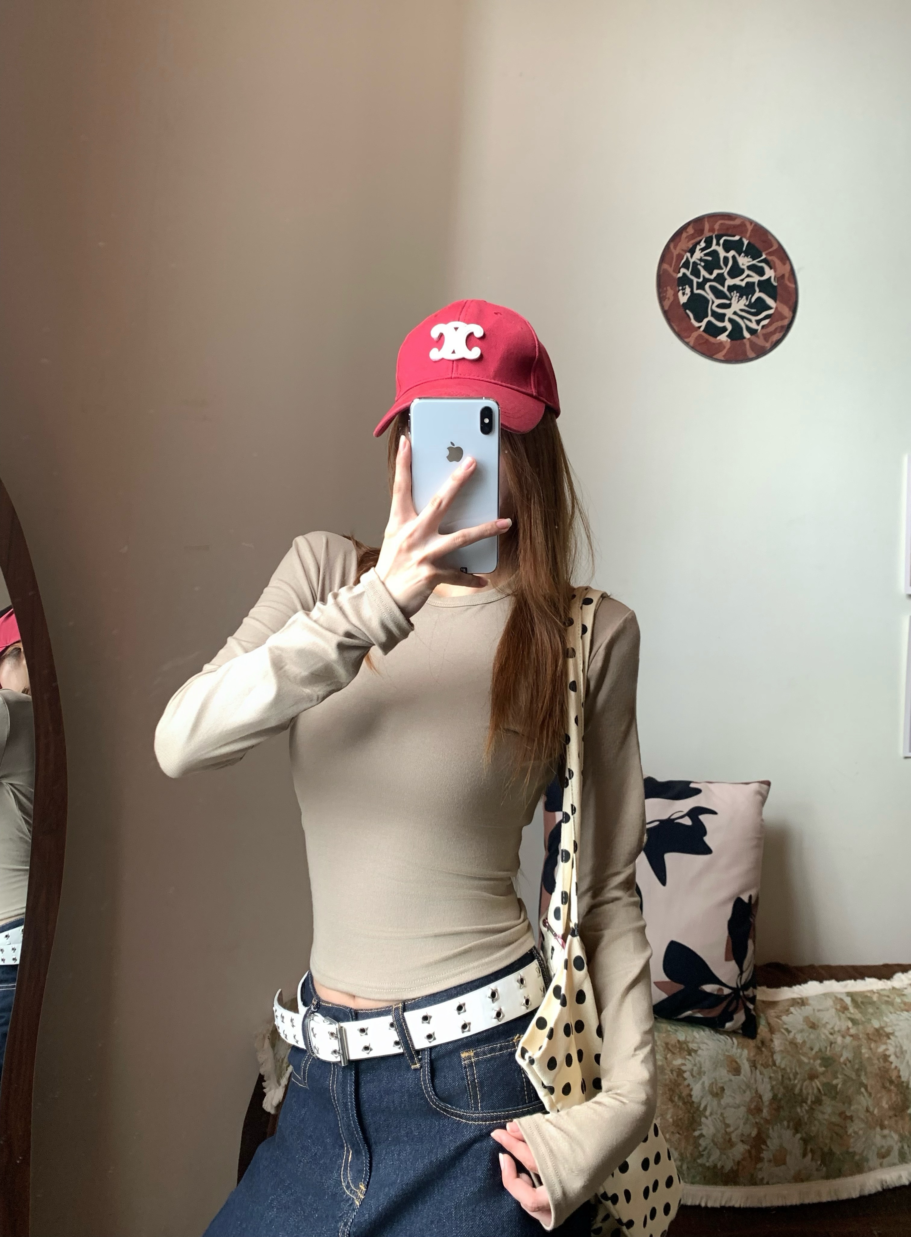 （送运险）美式辣妹女款长袖t恤女秋季内搭打底衫上衣新款修身显瘦