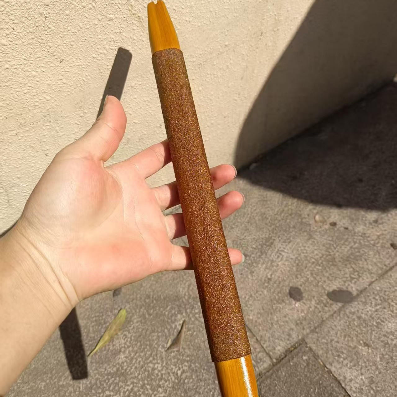 椭圆桃木河沙杠专磨后把/中指 画眉广笼沙杠广式沙杠沙杠砂杠沙桥