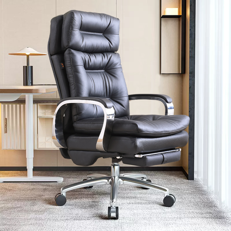 品仪真皮老板椅办公椅舒适电脑椅家用大班椅子办公室书房座椅商务