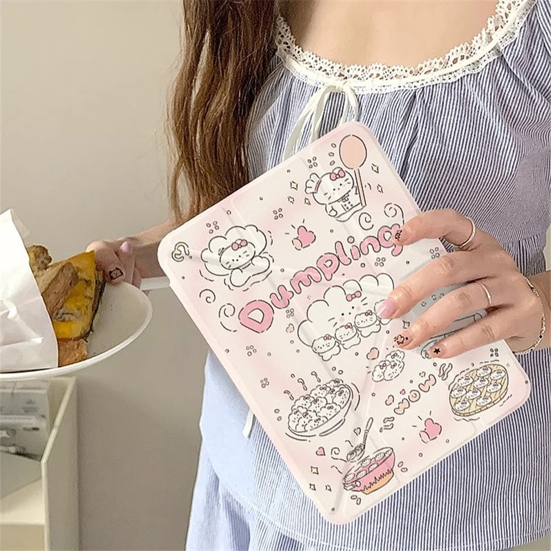 妙品饺子KT猫适用苹果iPadA16 2025平板保护套iPad11笔槽iPad10壳