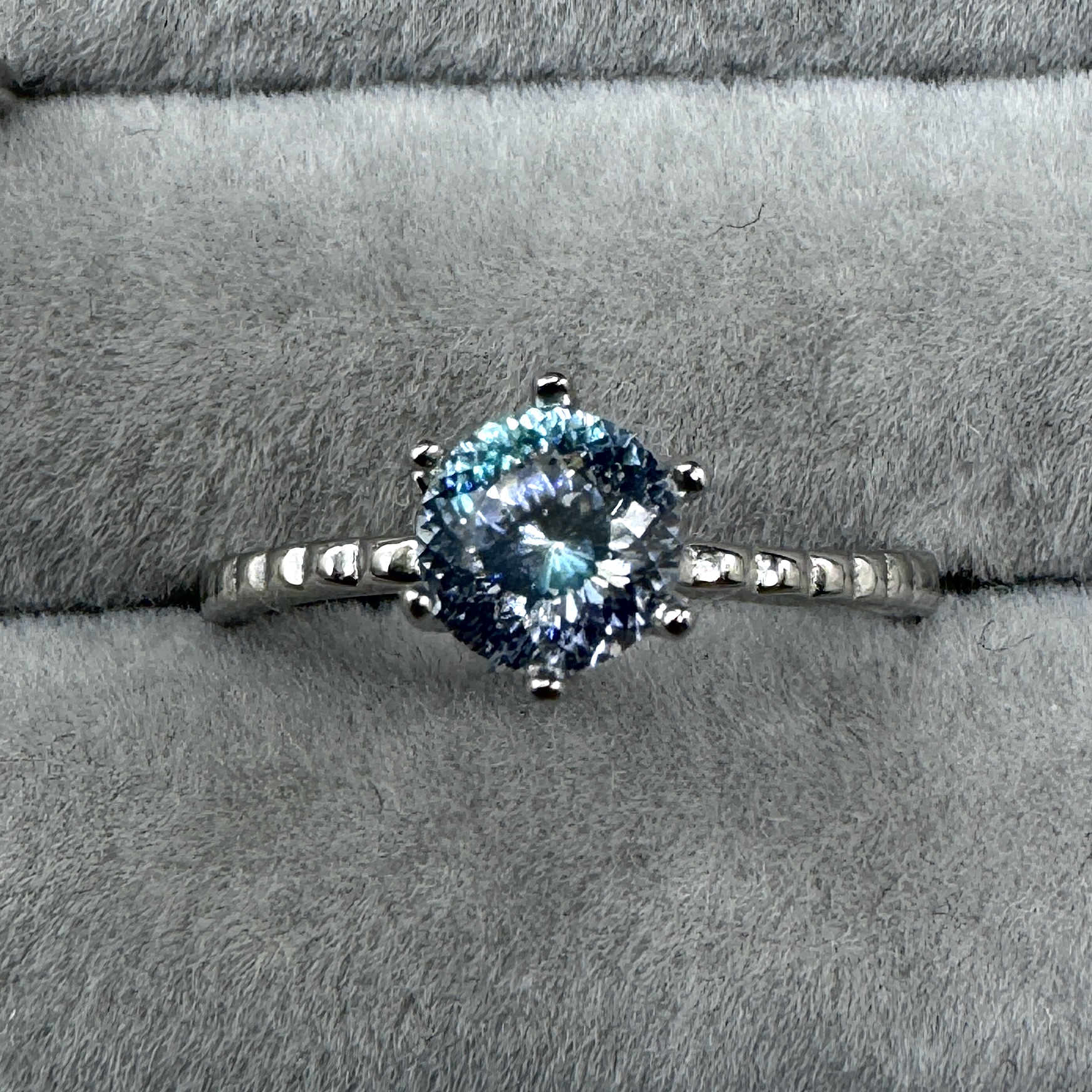 925银合成锆石戒指 ONEPART烟花鸟巢切锆石情侣开口戒指