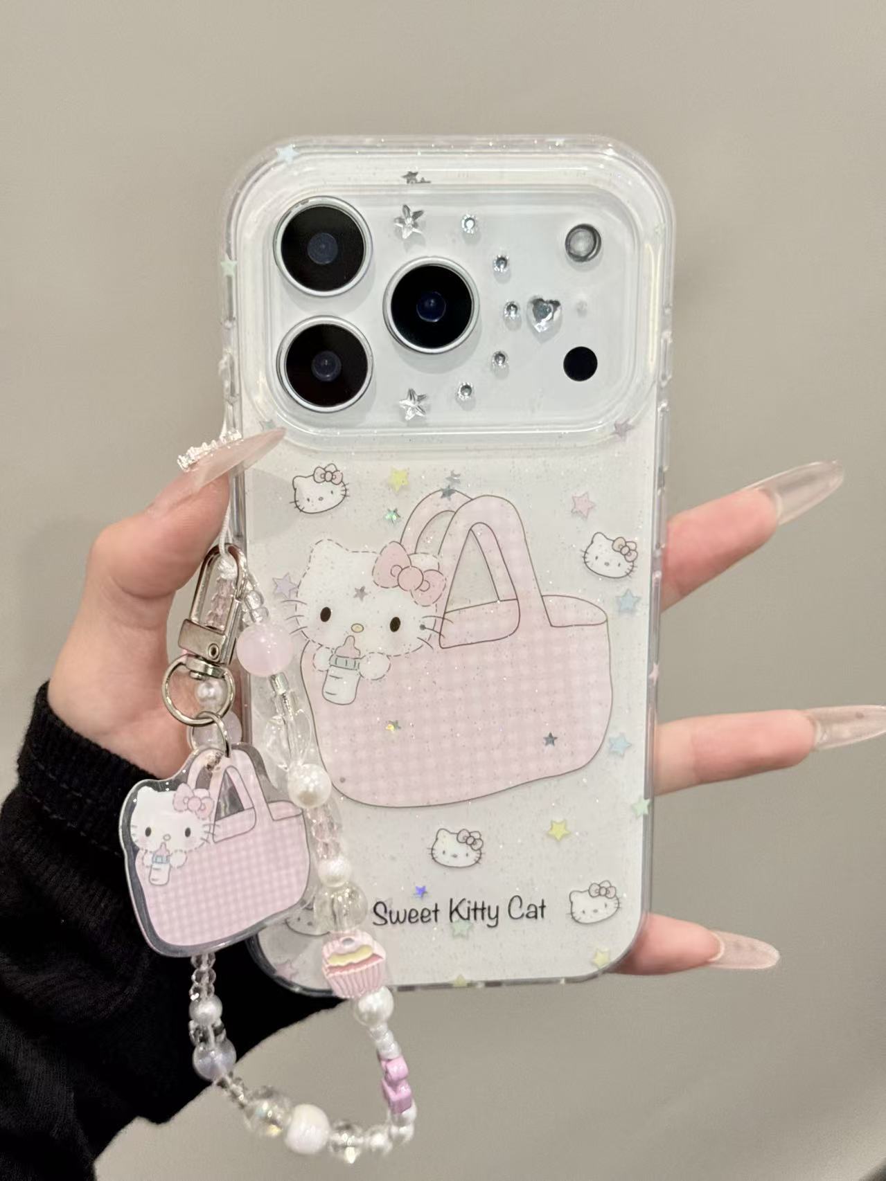 少女手提袋奶瓶KT手机壳适用iPhone17promax/16可爱防摔创意