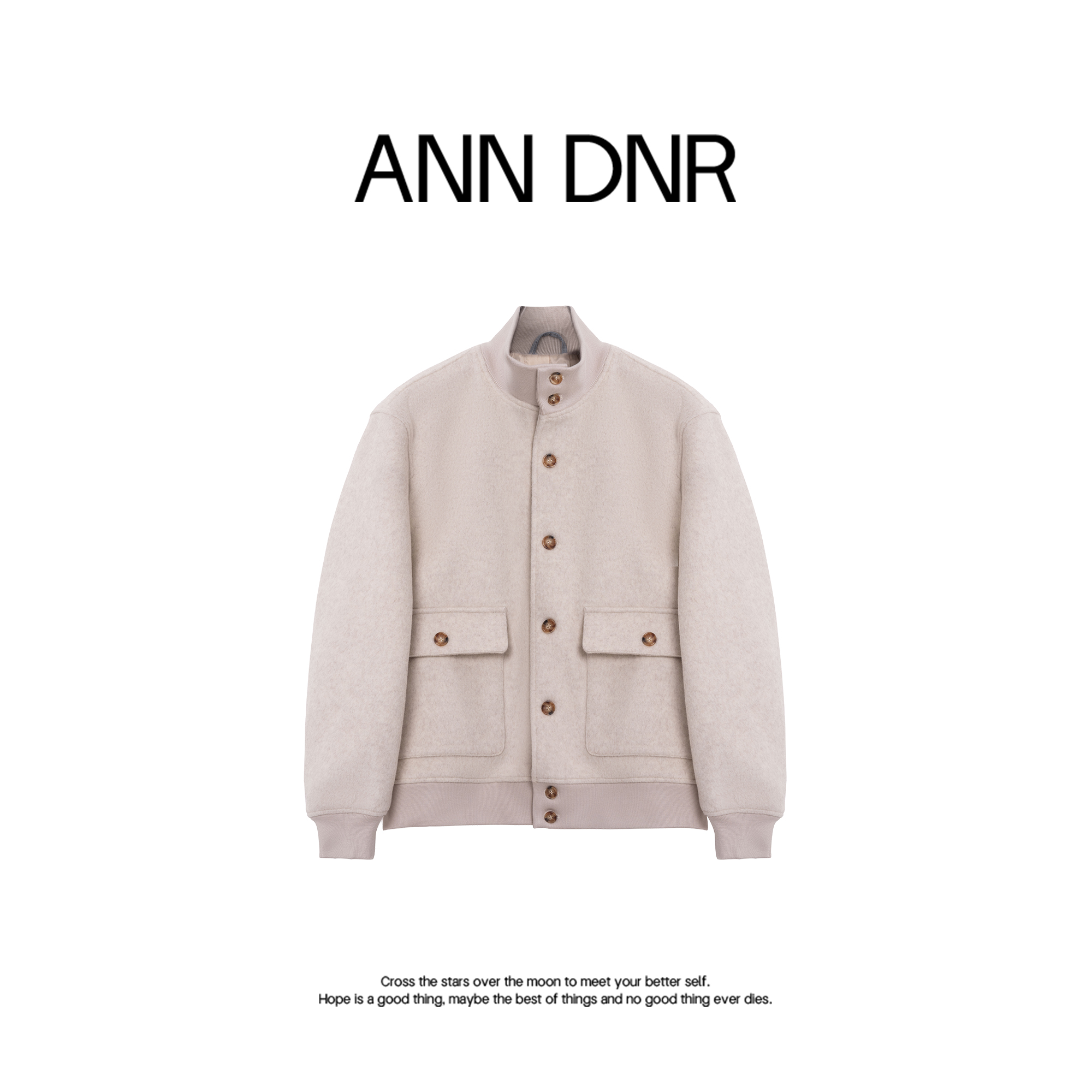 ANN DNR “羊毛夹克“冬季时尚保暖加厚初剪羊毛夹克外套SL12548