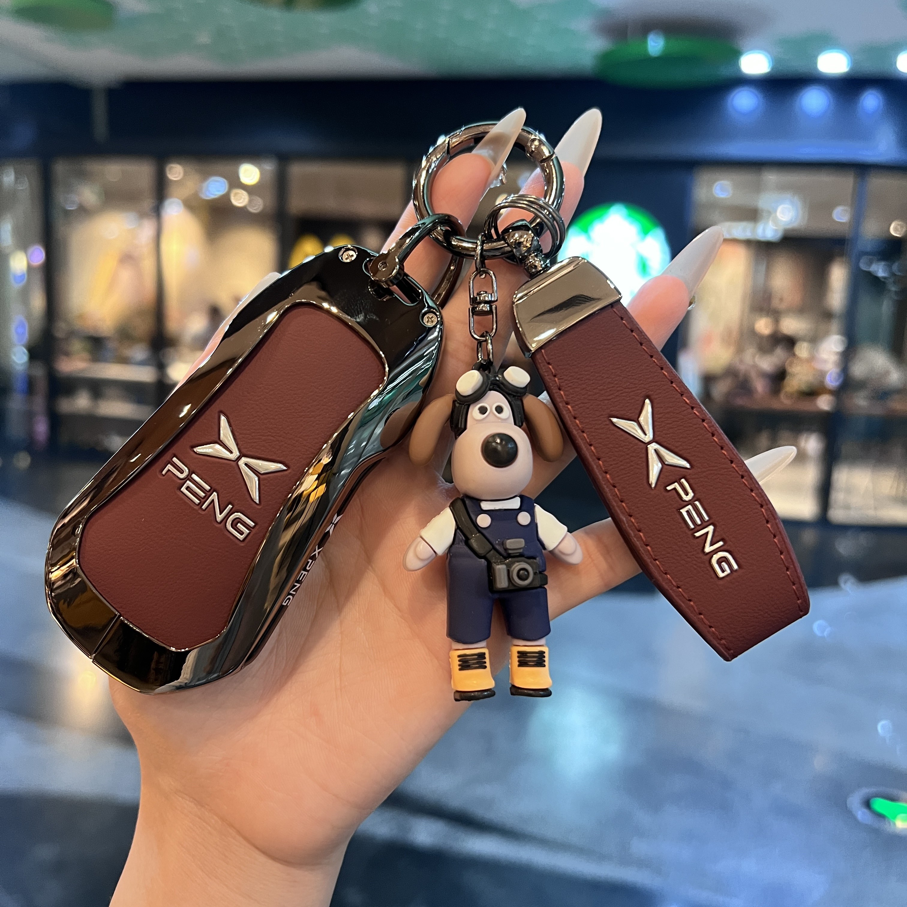 2025款小鹏p7+钥匙套实体25款mona m03/g6/g9/p7加汽车金属保护壳