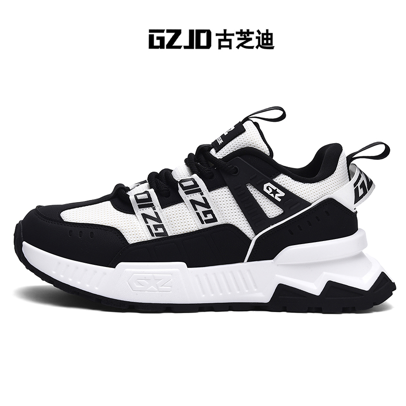 古芝迪原创早秋款户外运动休闲增高复古舒适防滑厚底耐磨男鞋增高