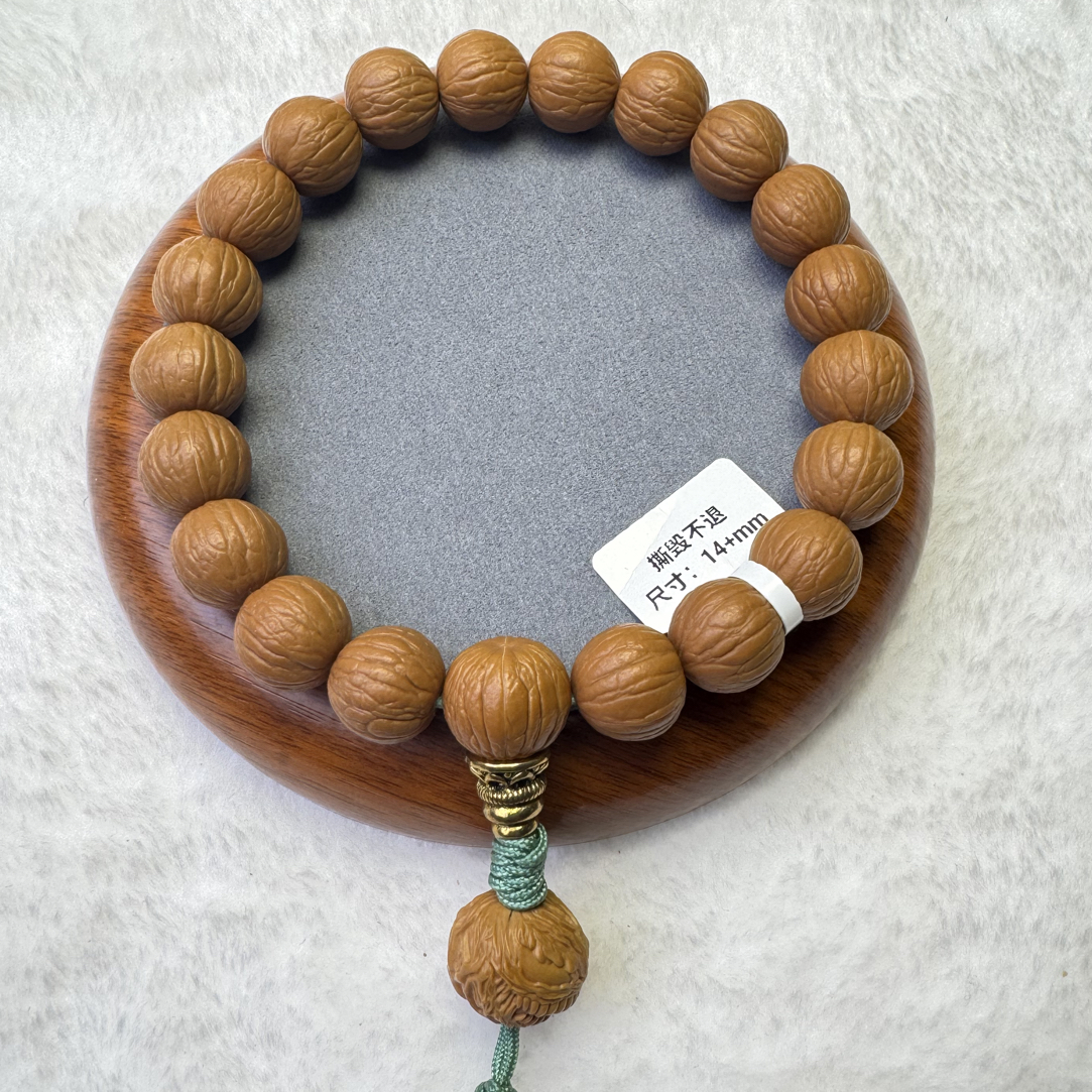 【聚宝盆】手持全品猴头精品原皮原色精打底桃核文玩手串猴头核桃