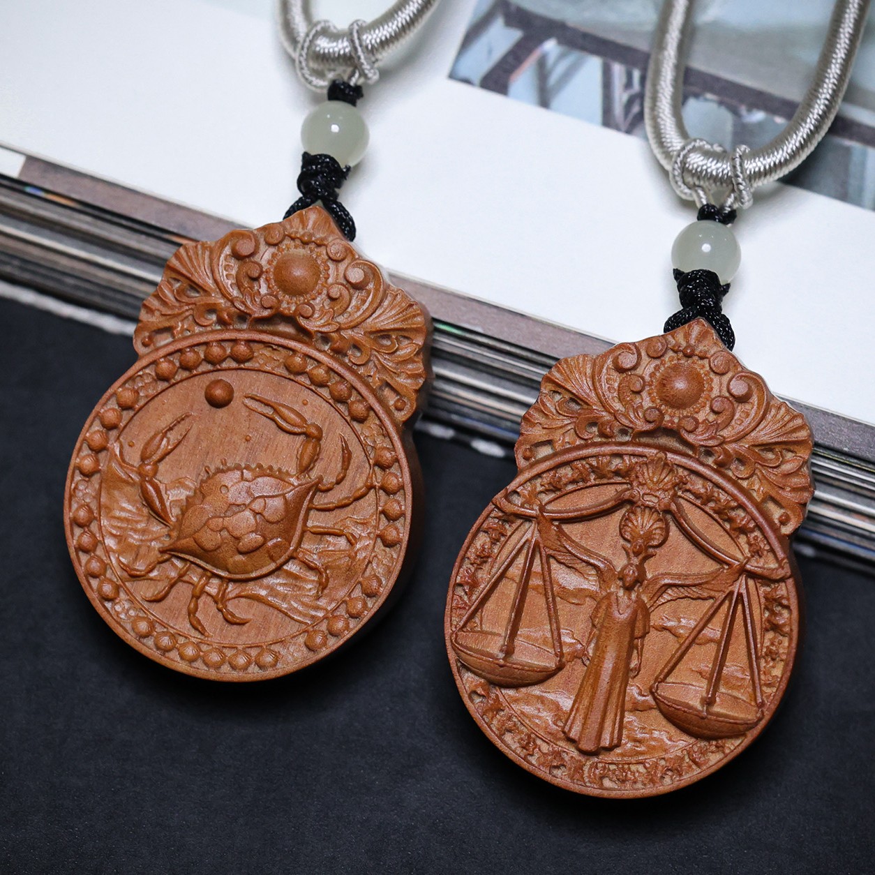 印度老山檀香十二星座男女同款尺寸3/4.1/1（下单请备注生肖）