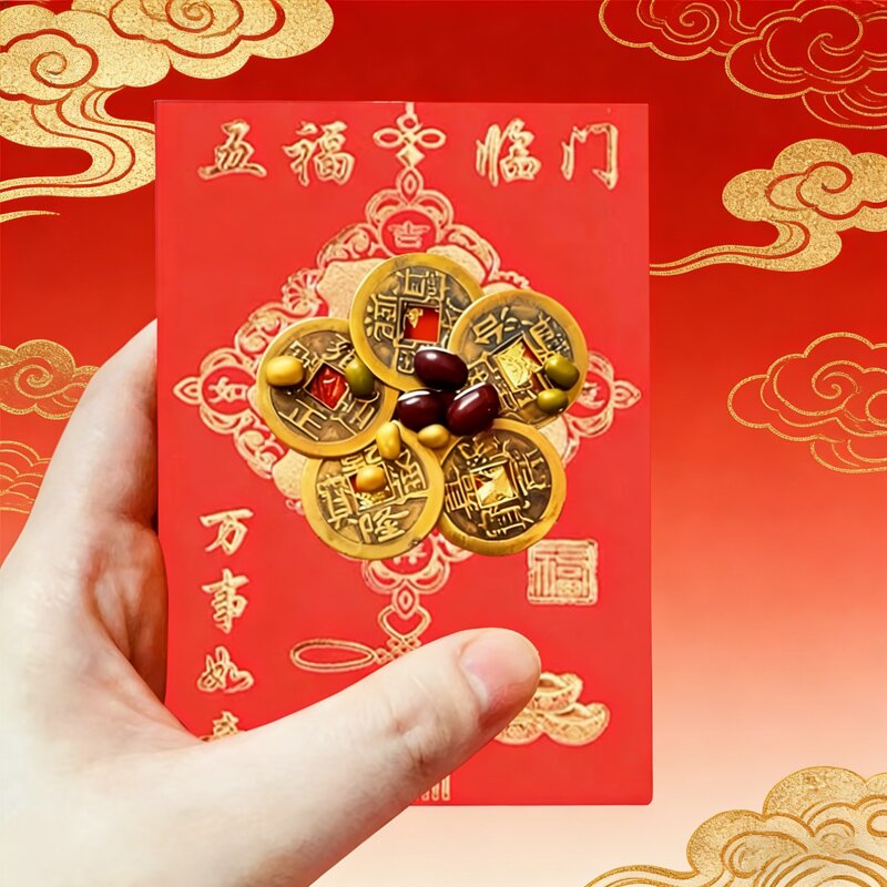 【先生推荐】五運子黄铜红包家用习俗中式喜庆驾车个人用品
