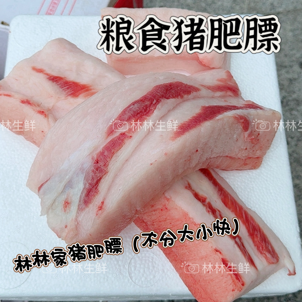 猪肥膘-吉林本地笨猪肥肉油生猪肉新鲜5斤土猪肥肉猪板油