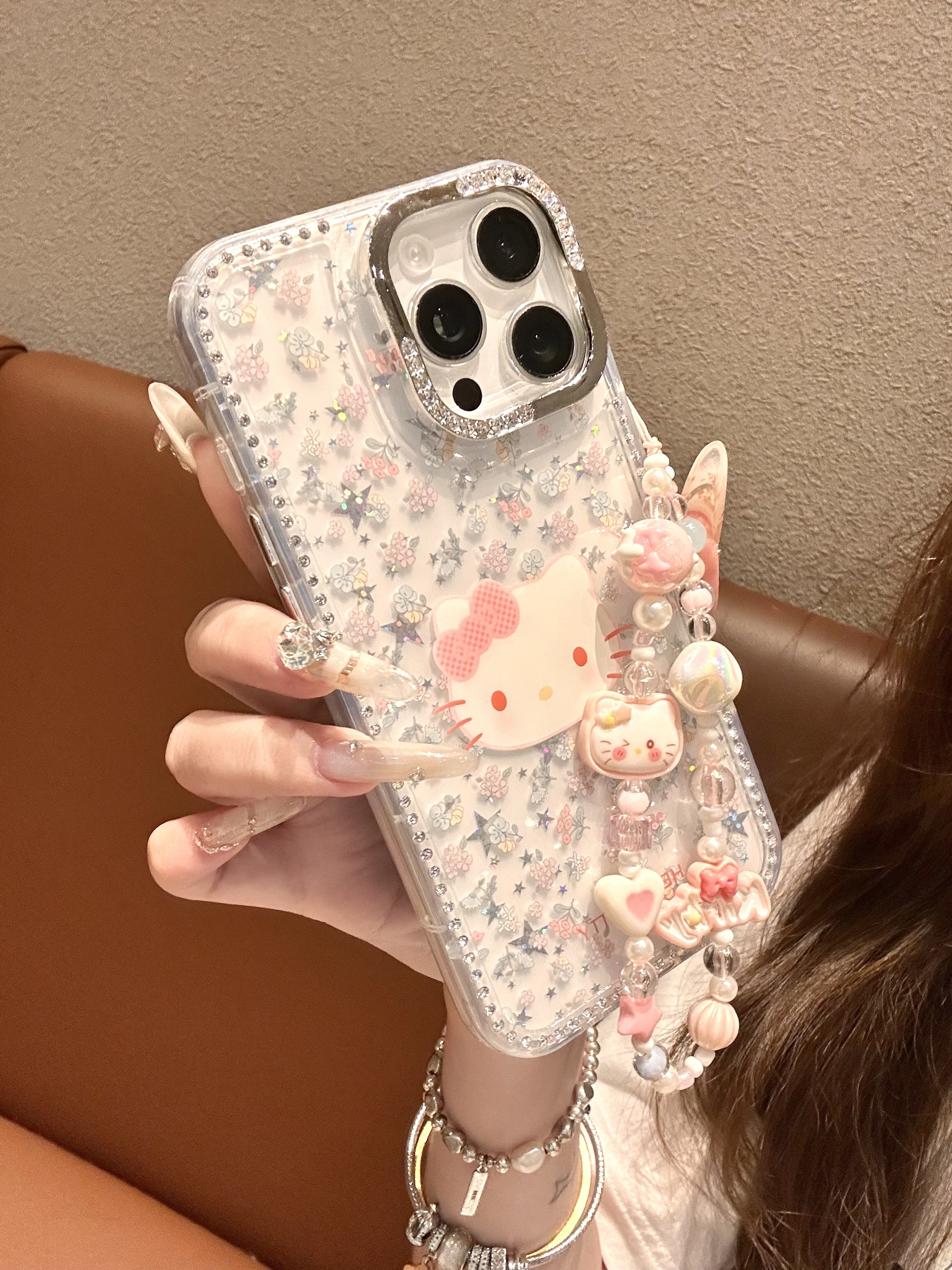 【自带相机保护按键】可爱KT适用苹果16/15/14/13防摔手机壳