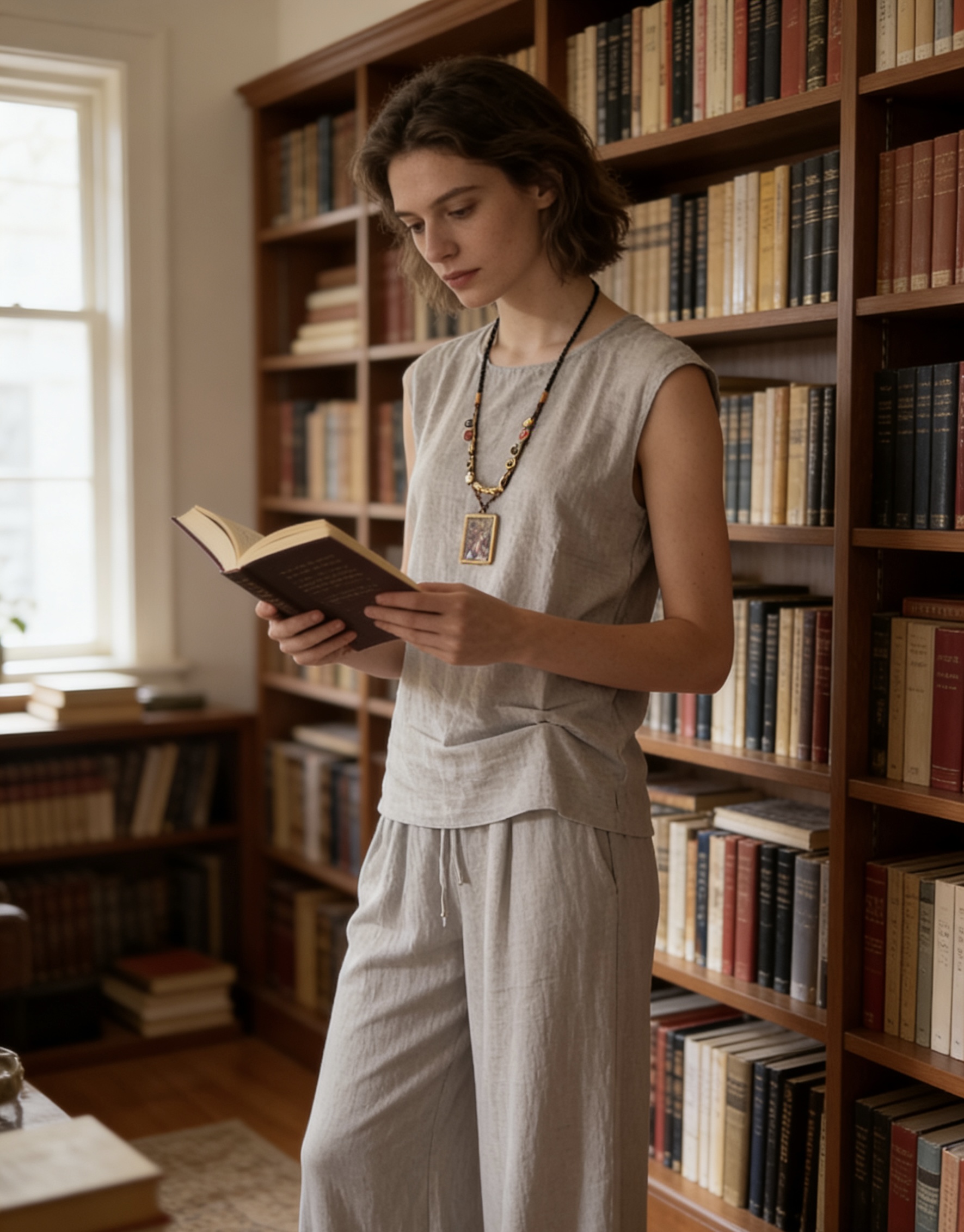 100%汉麻雨露麻家居服男女同款可外穿（坎肩套装）
