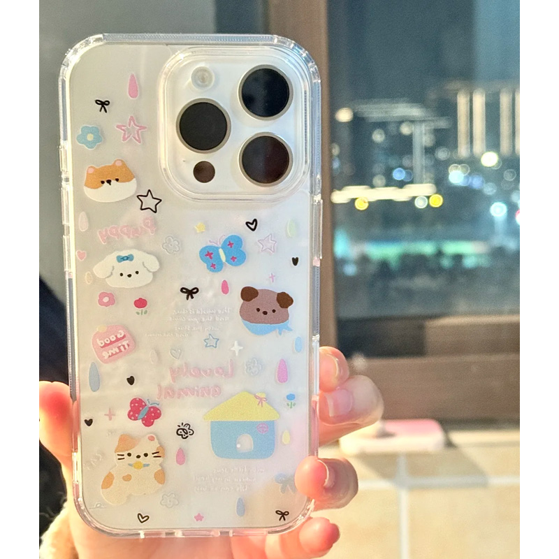 欧克里里屋子小猫小狗适用iPhone16/17手机壳华为P70vivo小米oppo