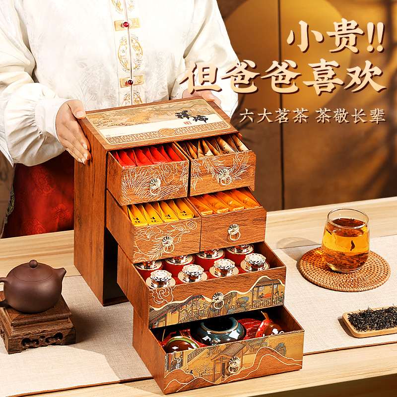 乔迁新居搬家之喜送人朋友家长辈伴手实用茶叶礼盒爸爸中国风礼物
