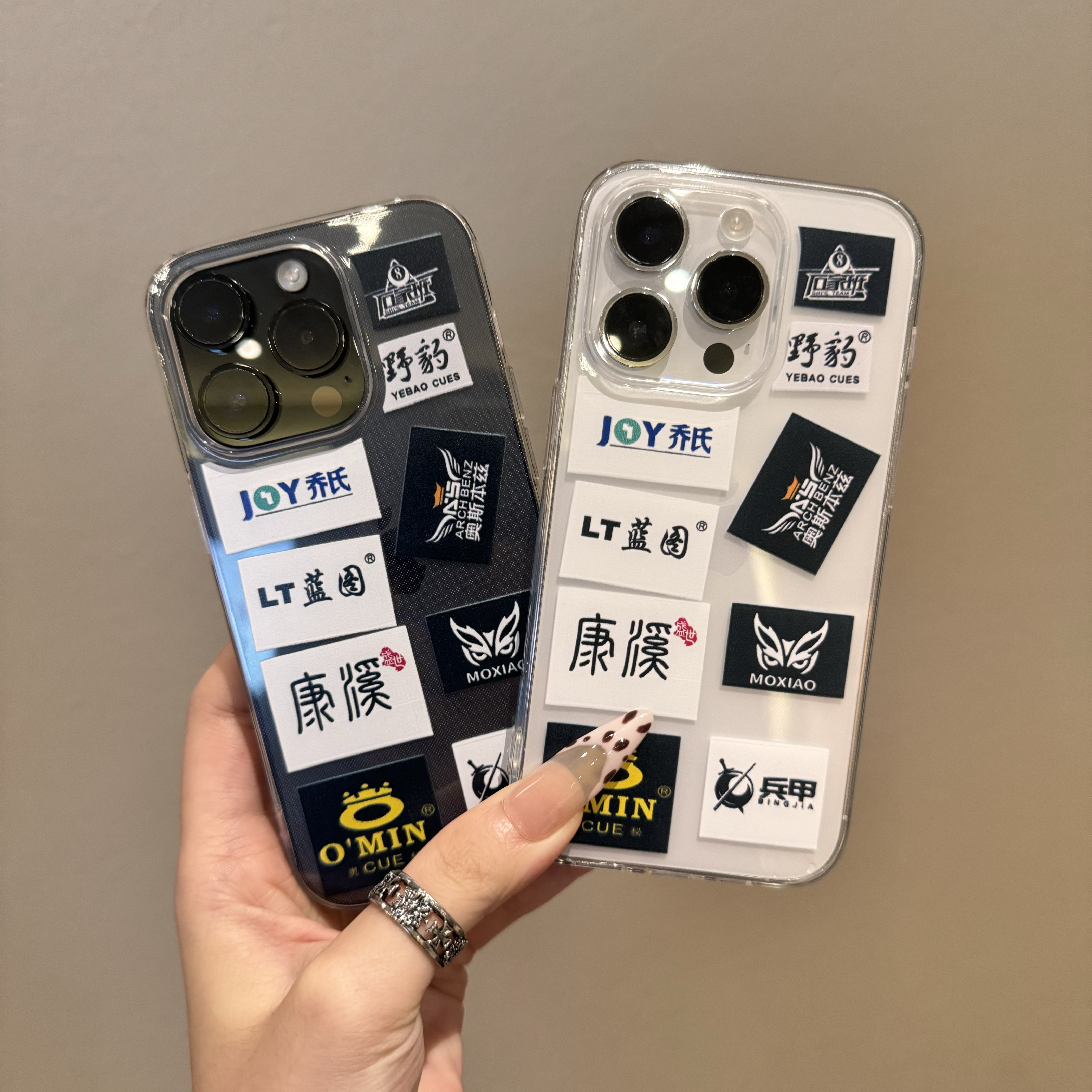 简约台球标签适用苹果17小米oppovivo华为p70iPhone16/15国产精孔