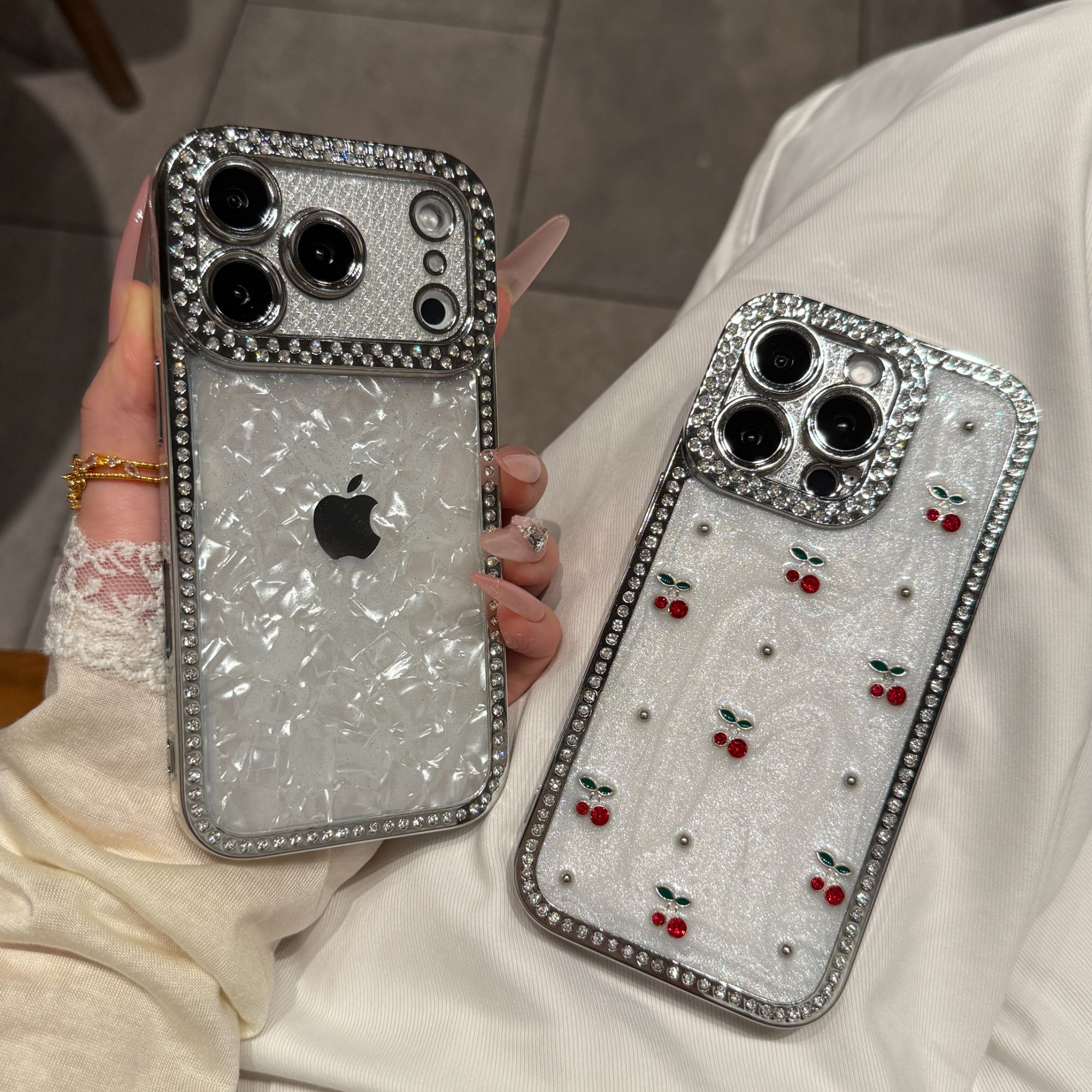 新款高级滴胶贝壳纹适用iPhone17pro手机壳16promax高颜值15女14