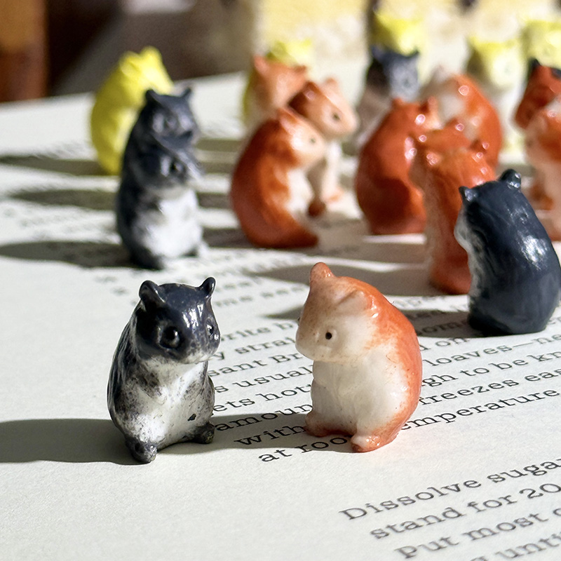 无聊了看看正在开会的耗子们!迷你小老鼠桌面摆件情绪稳定装饰品