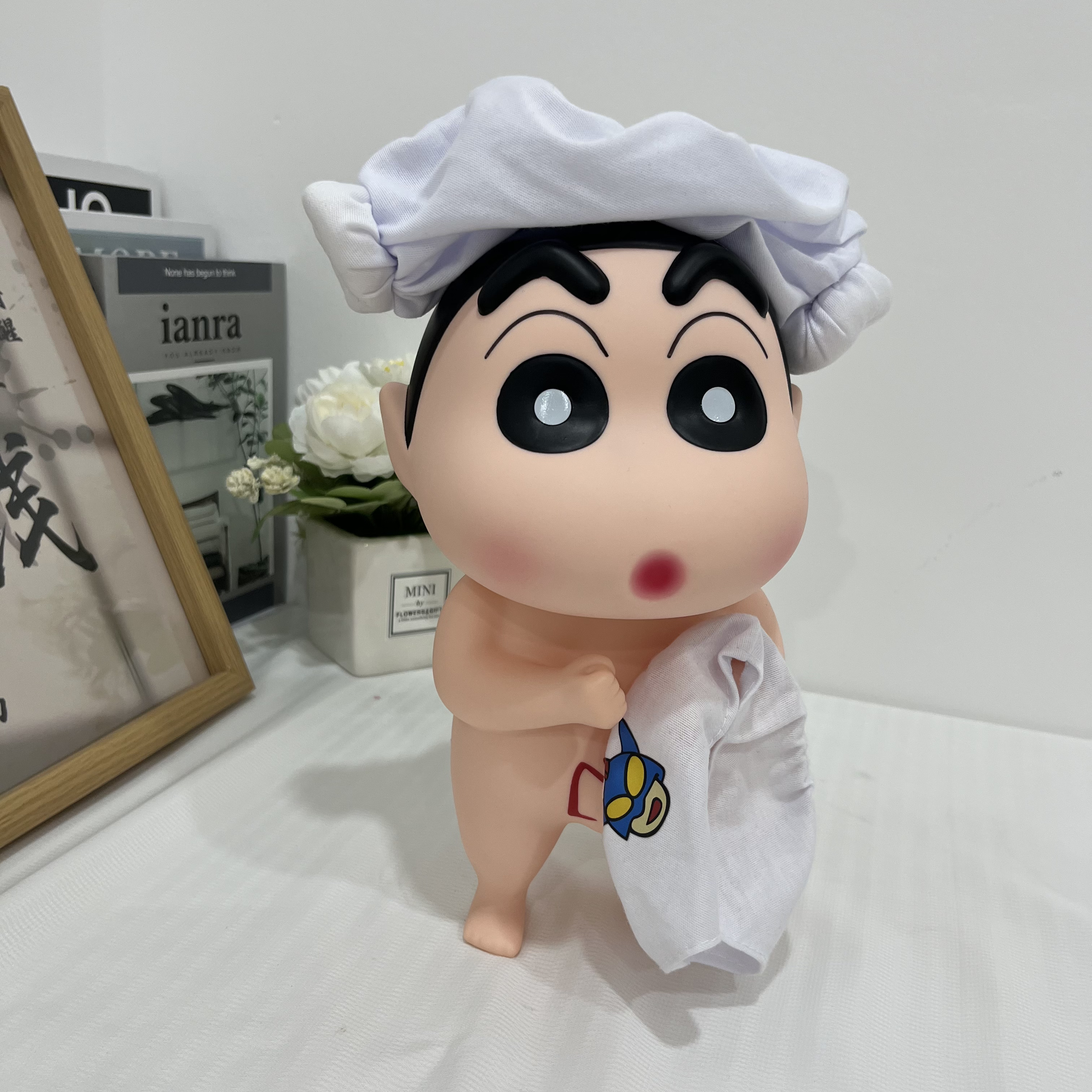 高品质 42cm大号浴帽洗澡小新 25cm中号大象小新卡通生日礼物公仔