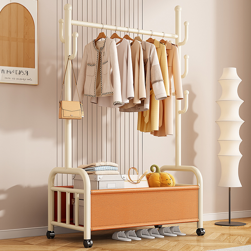 优勤挂衣架落地卧室2025新款家用简易衣帽架房间室内挂衣服晾衣架