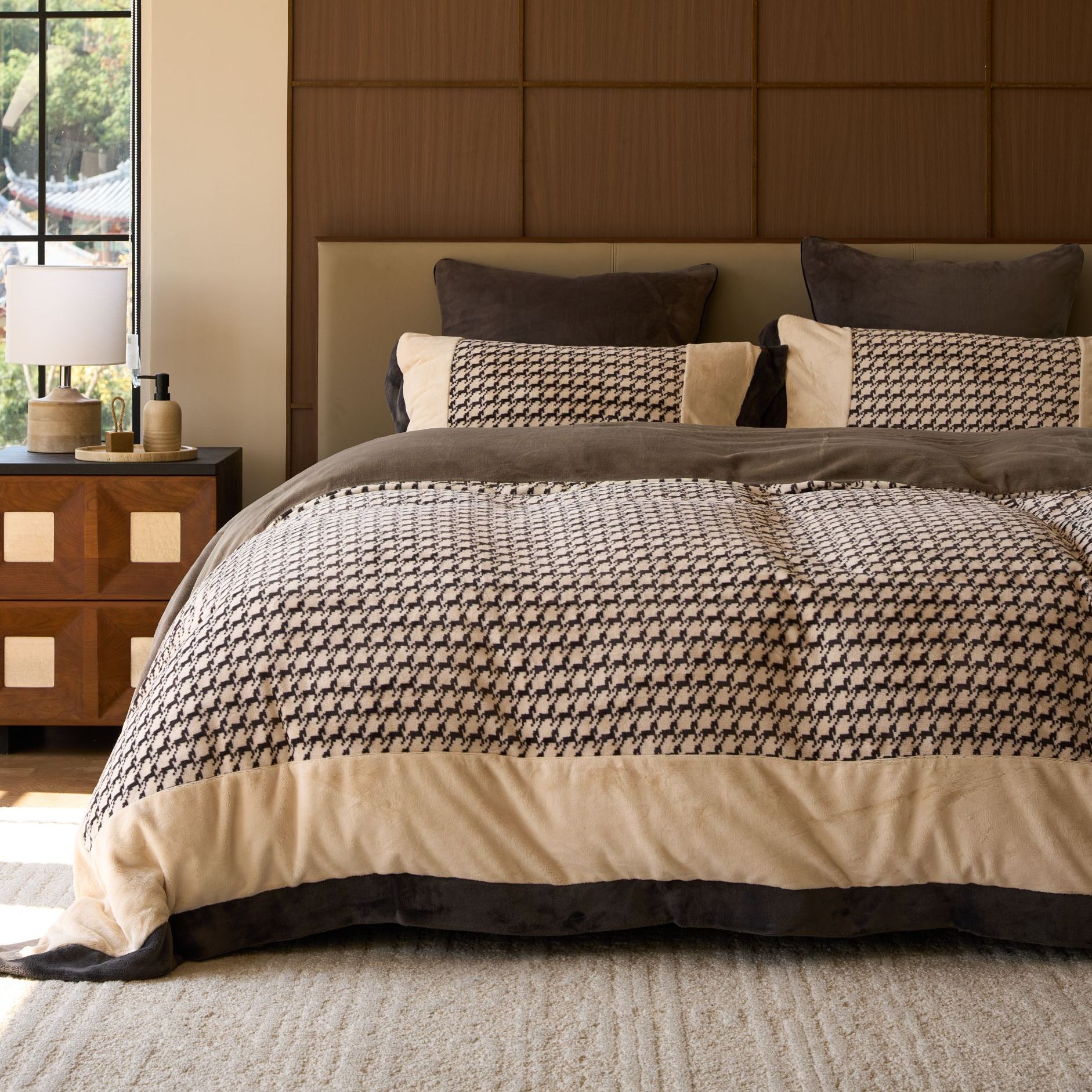 雯妈-秋冬必备！【玛瑞格】软乎乎！糯唧唧！高奢加厚加绒慕芙绒四件套