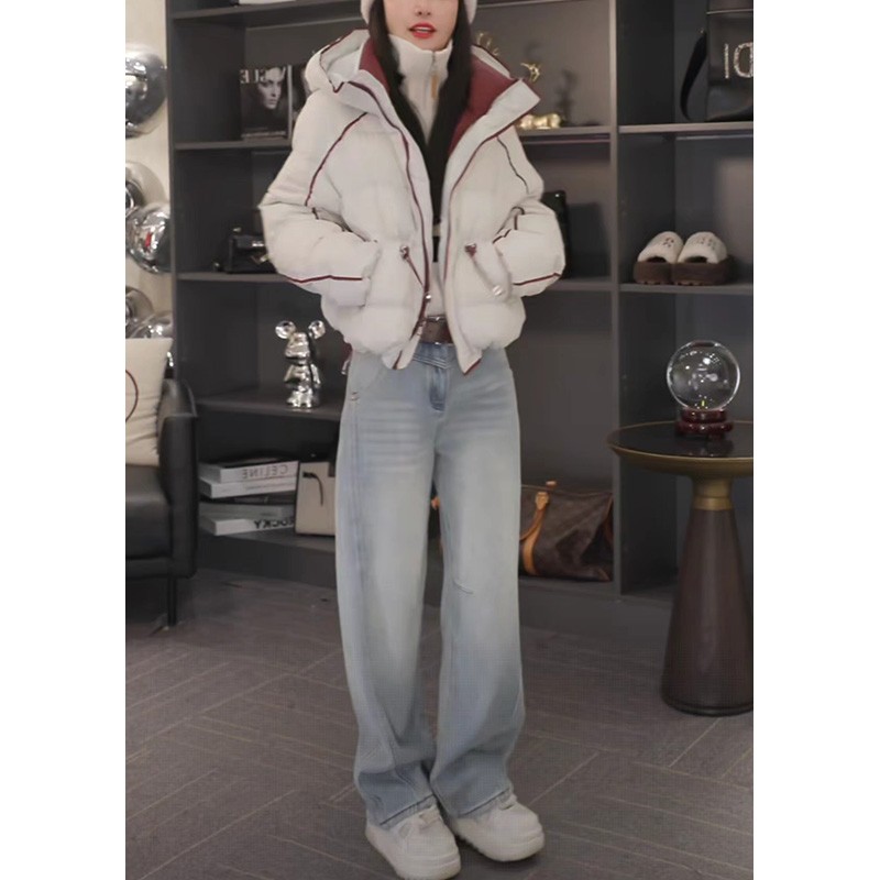 2025冬季新款休闲时尚连帽棉服外套女高级感宽松百搭保暖棉衣棉袄