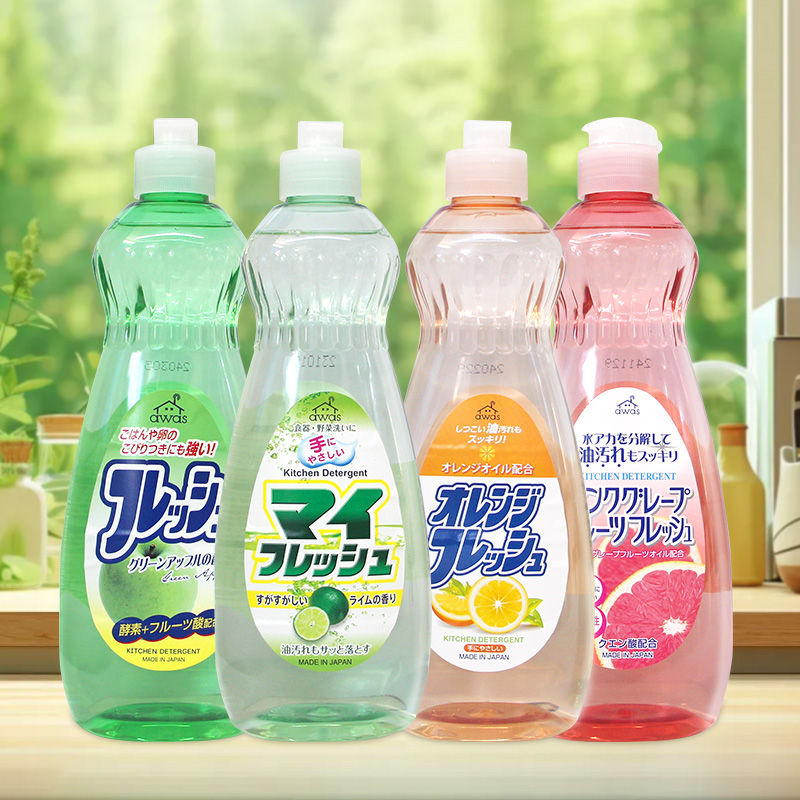 日本进口火箭洗洁精600ml 厨房餐具洗净去油污