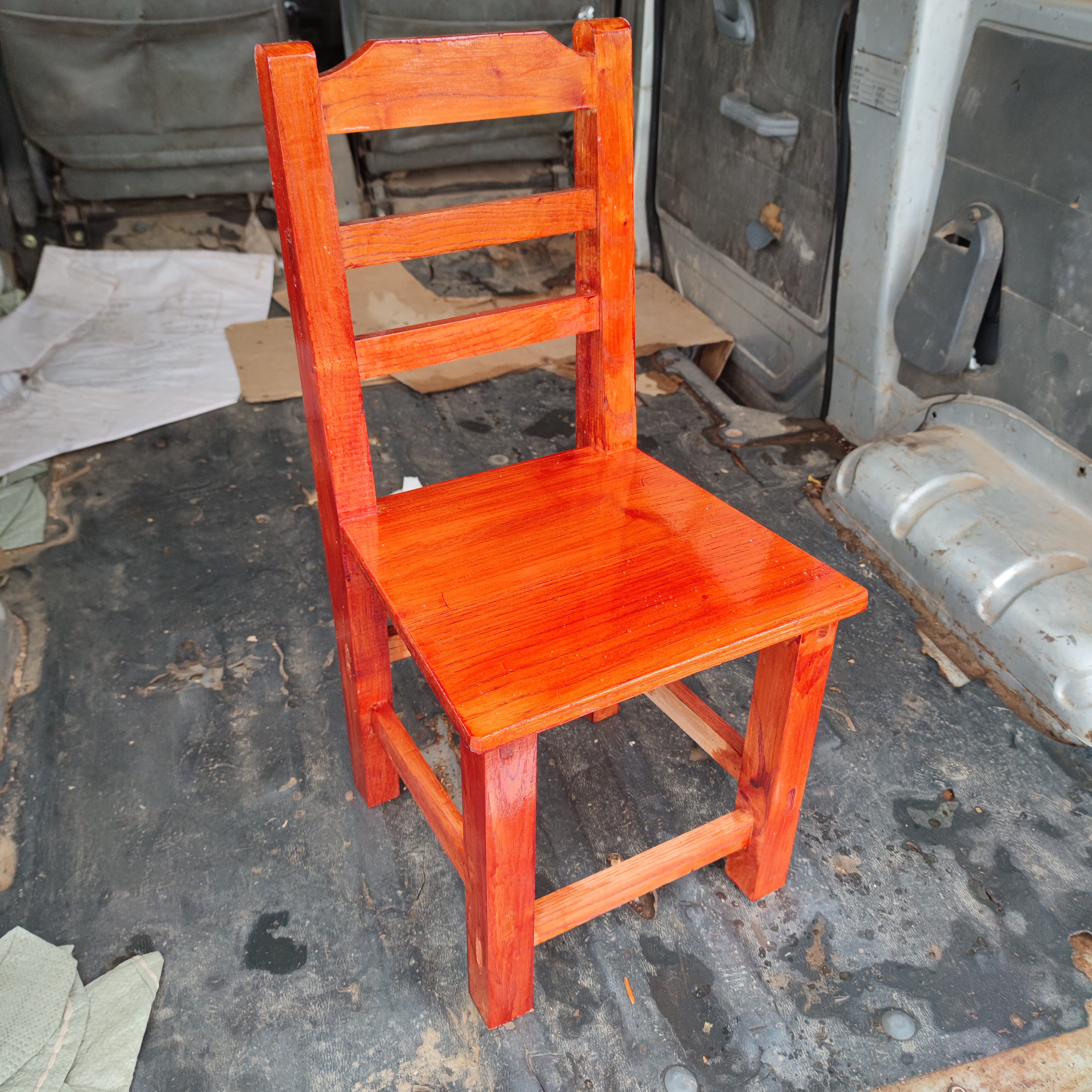 坐高32厘米椿木椅子全实木餐桌椅儿童写字椅茶几边椅老人坐椅香椿