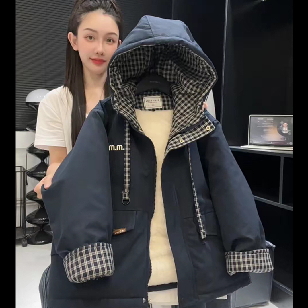 男童冬季加绒童装上衣中大童洋气冬装休闲棉服保暖外套