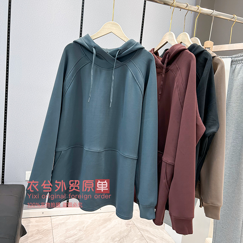 （衣兮大口袋连帽卫衣）早秋季新款简约休闲百搭宽松显瘦长袖卫衣Z