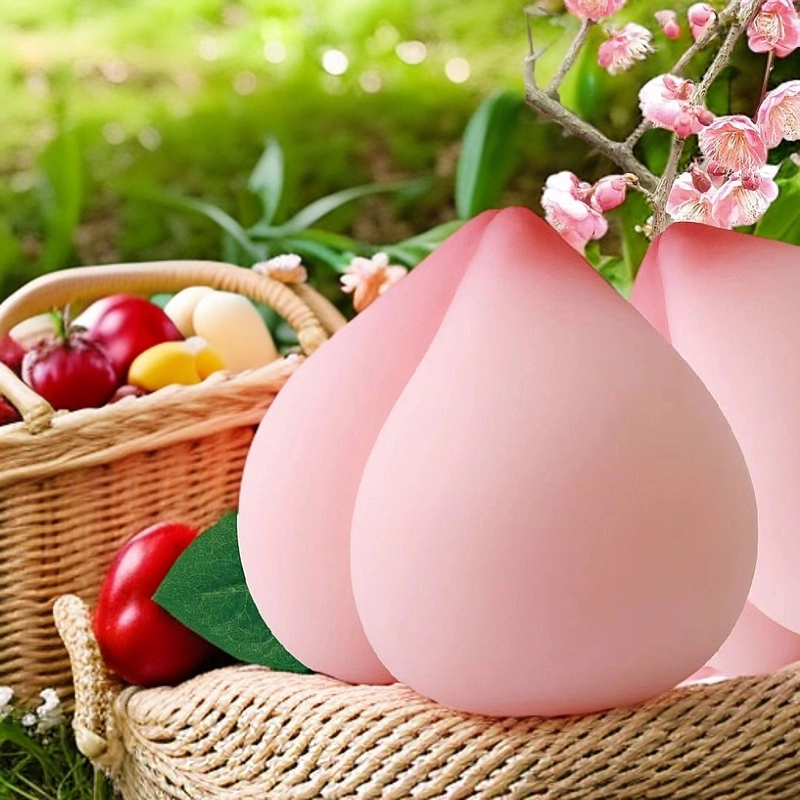 网红直播仿真水蜜桃解压玩具捏捏乐减压发泄慢回弹玩偶解闷神器