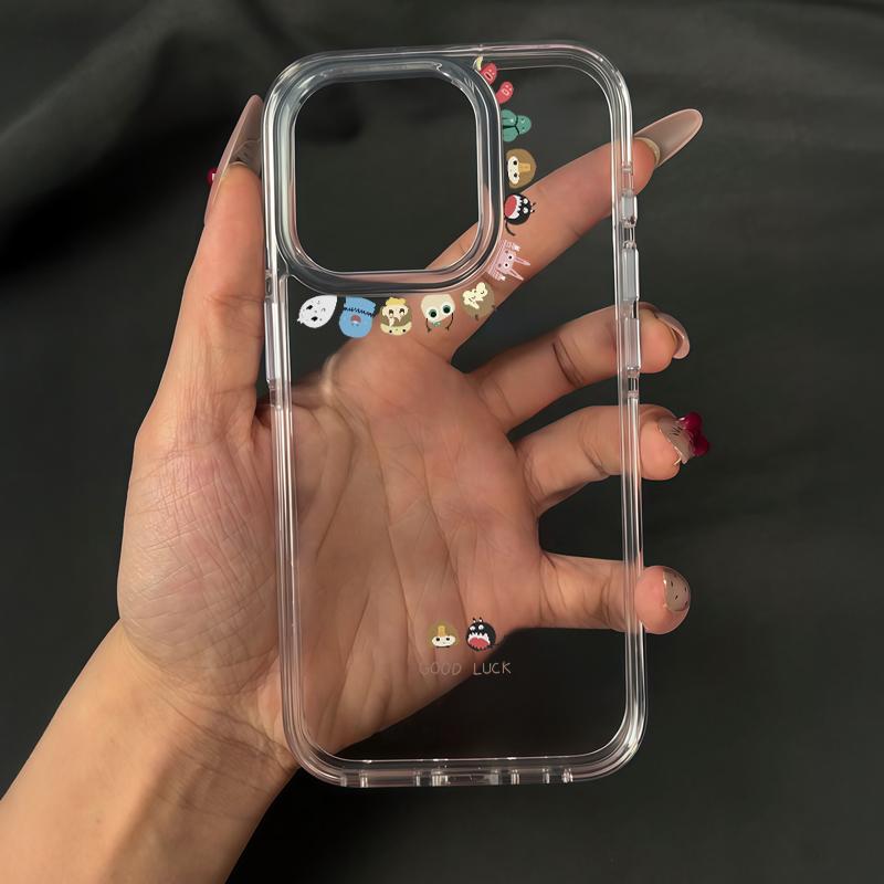 围圈小怪兽适用iPhone16promax苹果15高透手机壳华为vivo小米oppo
